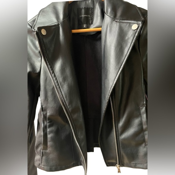 Dynamite Faux Leather Moto Jacket - Picture 6 of 12